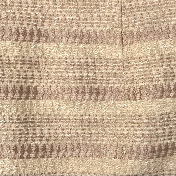 NWT Banana Republic Heritage Collection rose gold/cream tweed textured skirt- 8 - Picture 11 of 12